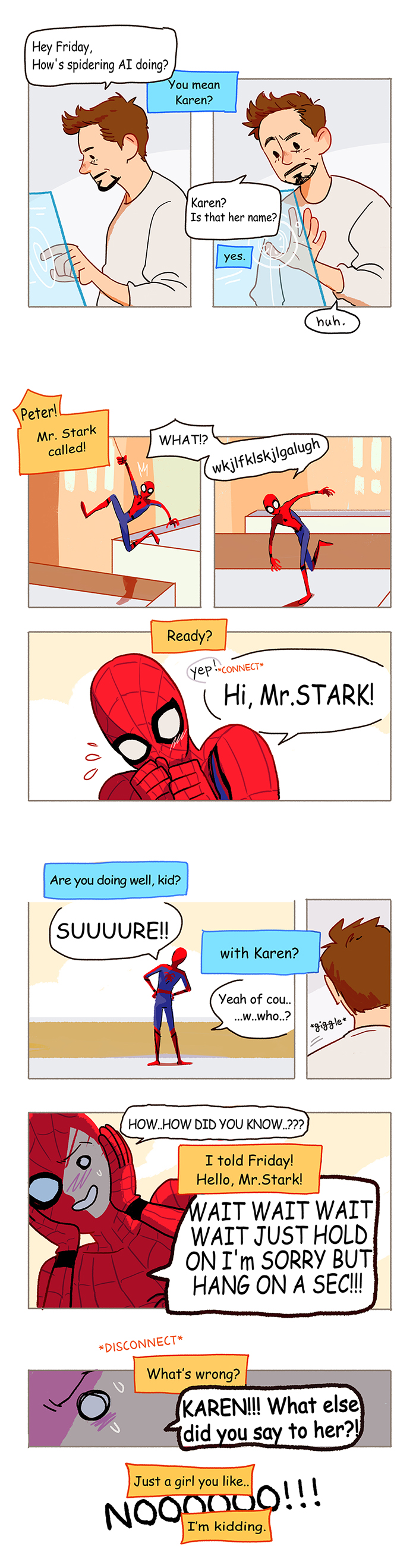 *SPOILER* Peter Karen Tony Friday