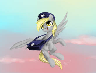 MLP - Speed painting - Derpy Delivery! by MadCookiefighter