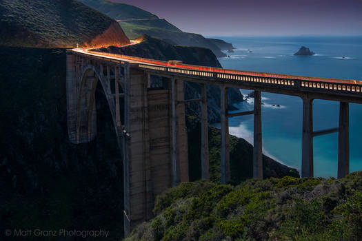 The Bixby Bridge by Moonlight