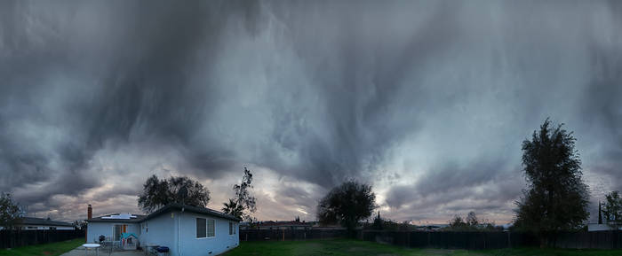 Pano of the backyard