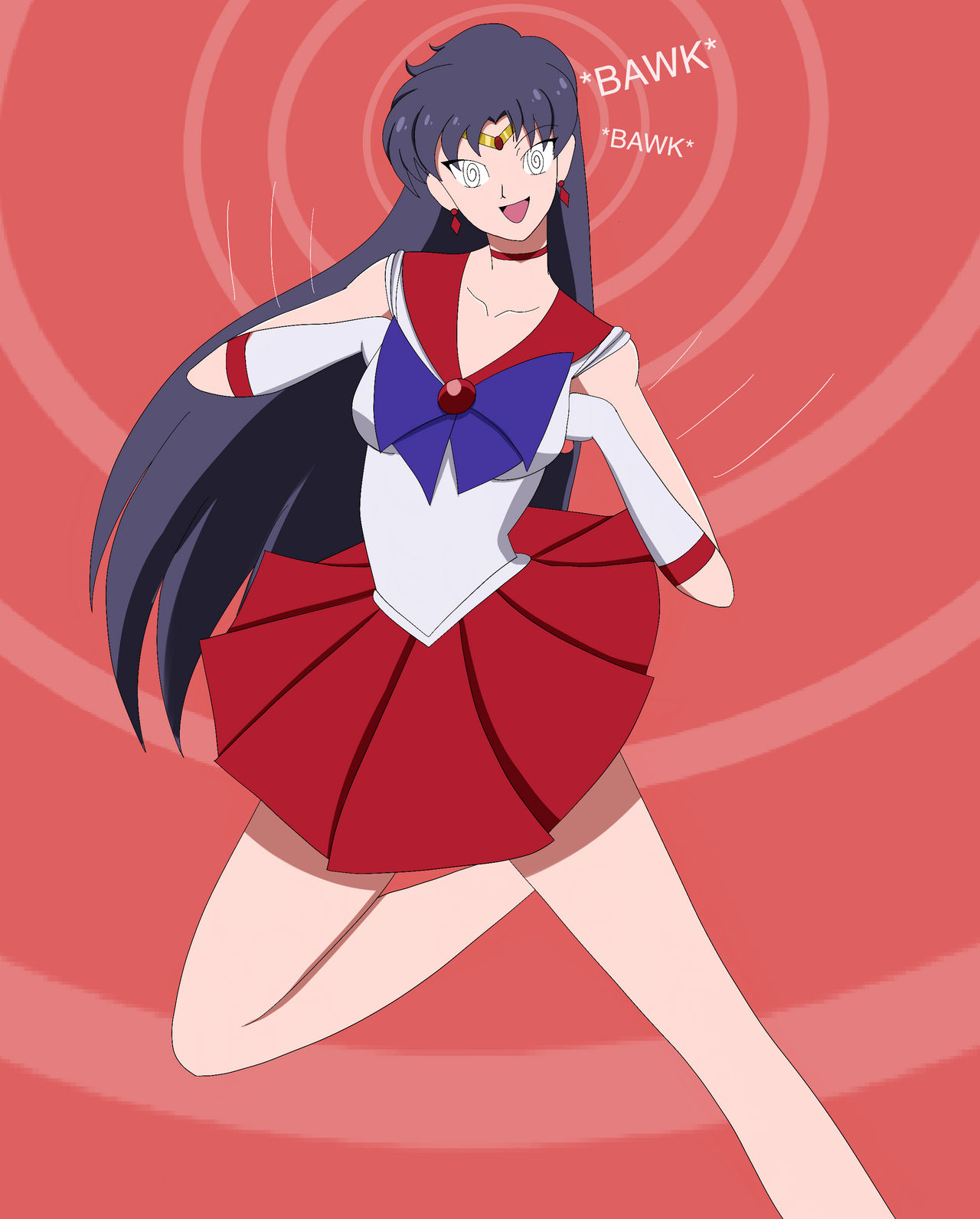 Sailor Mars made Hypno chicken by Syas-Nomis on DeviantArt