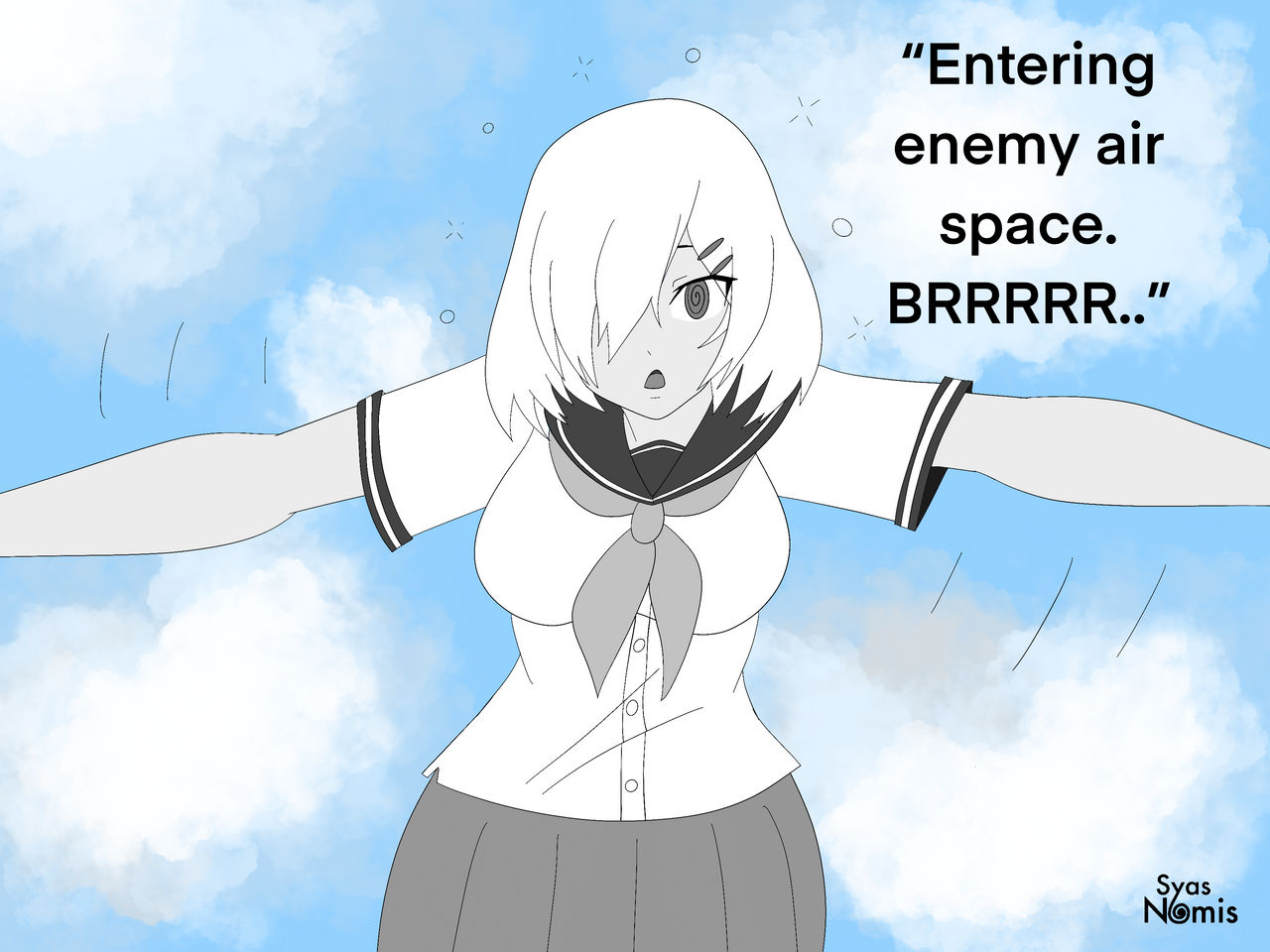 (Patreon) Hamakaze the Airplane by Syas-Nomis on DeviantArt