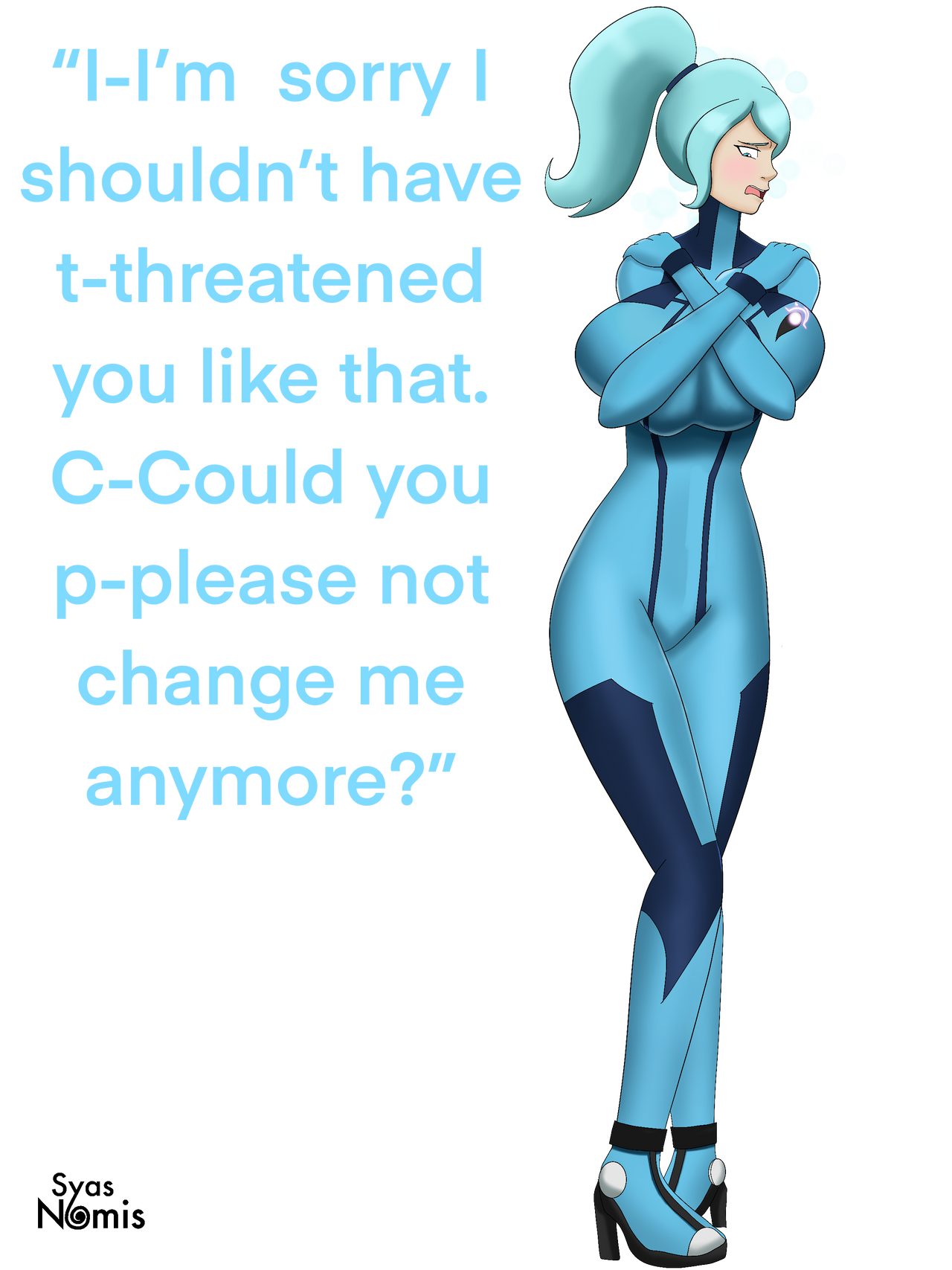 CYOTF Samus Part 3: Shy Submissive Blue (Patreon) by Syas-Nomis on ...