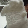 Snow sculpture Danny Phantom