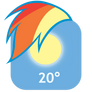 MLP:FiM Rainbow Dash Mane iPhone Weather Icon