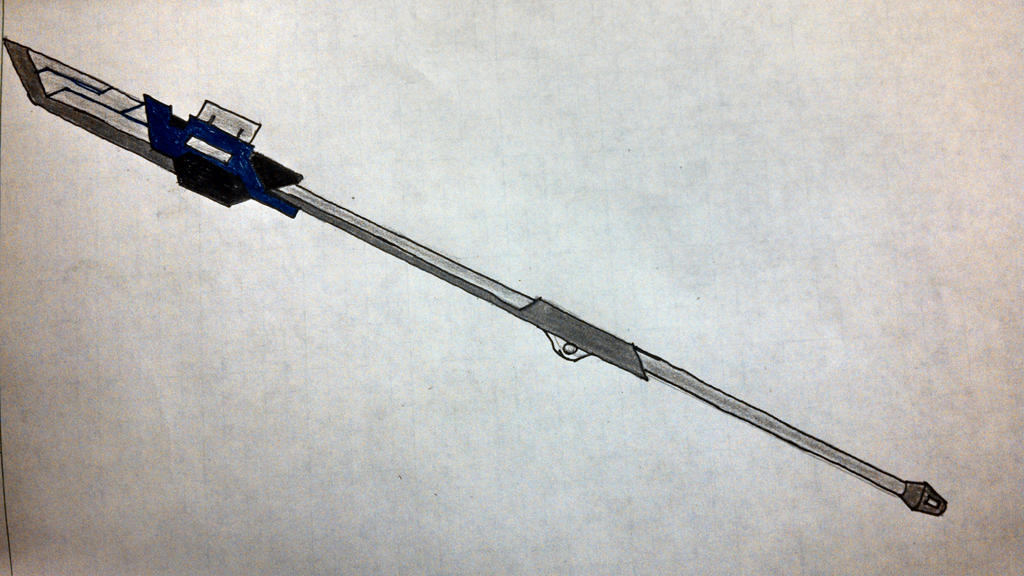 RWBY fan made weapon #1 Blue Thunder