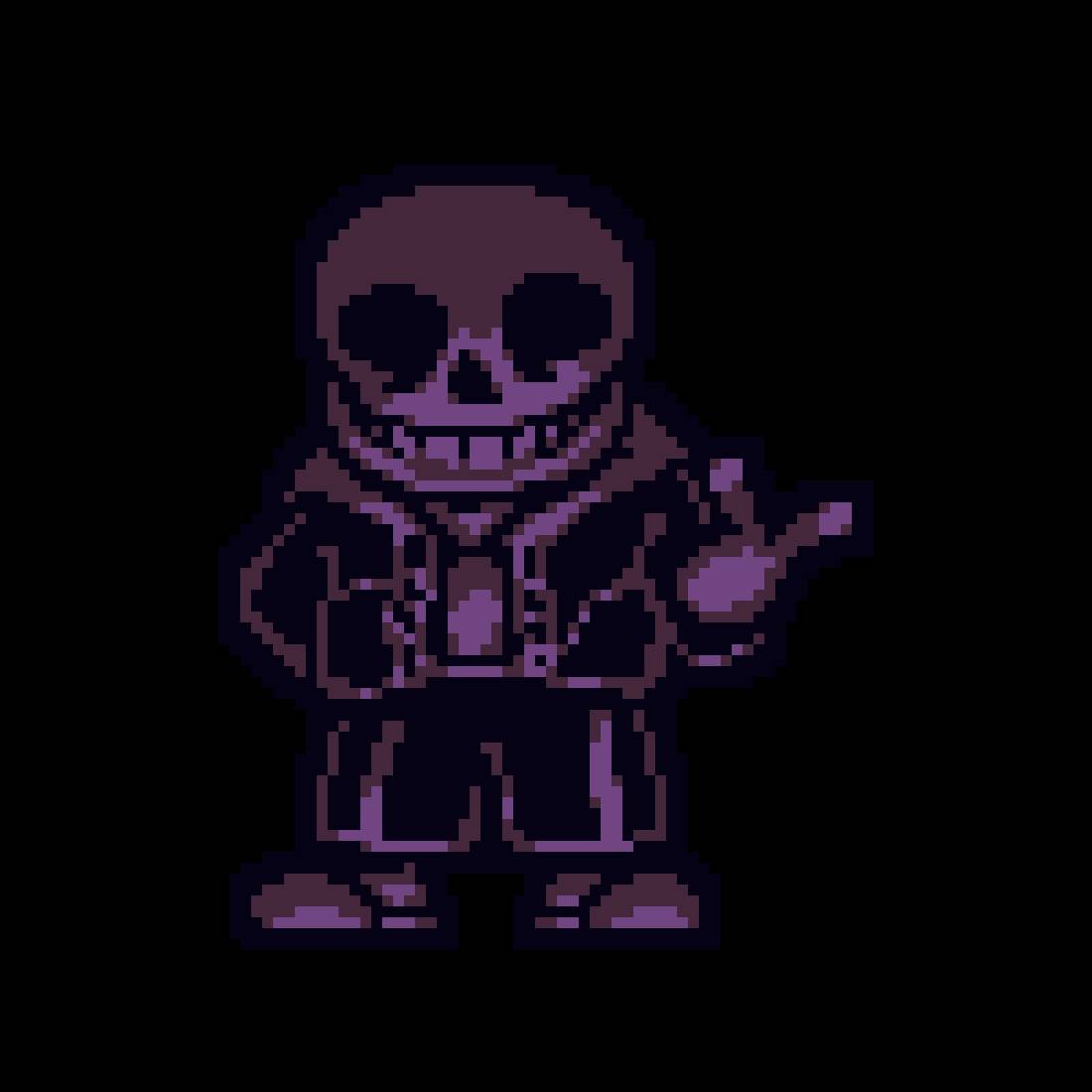 some cool sans pixel art of what i call the husk - Imgflip