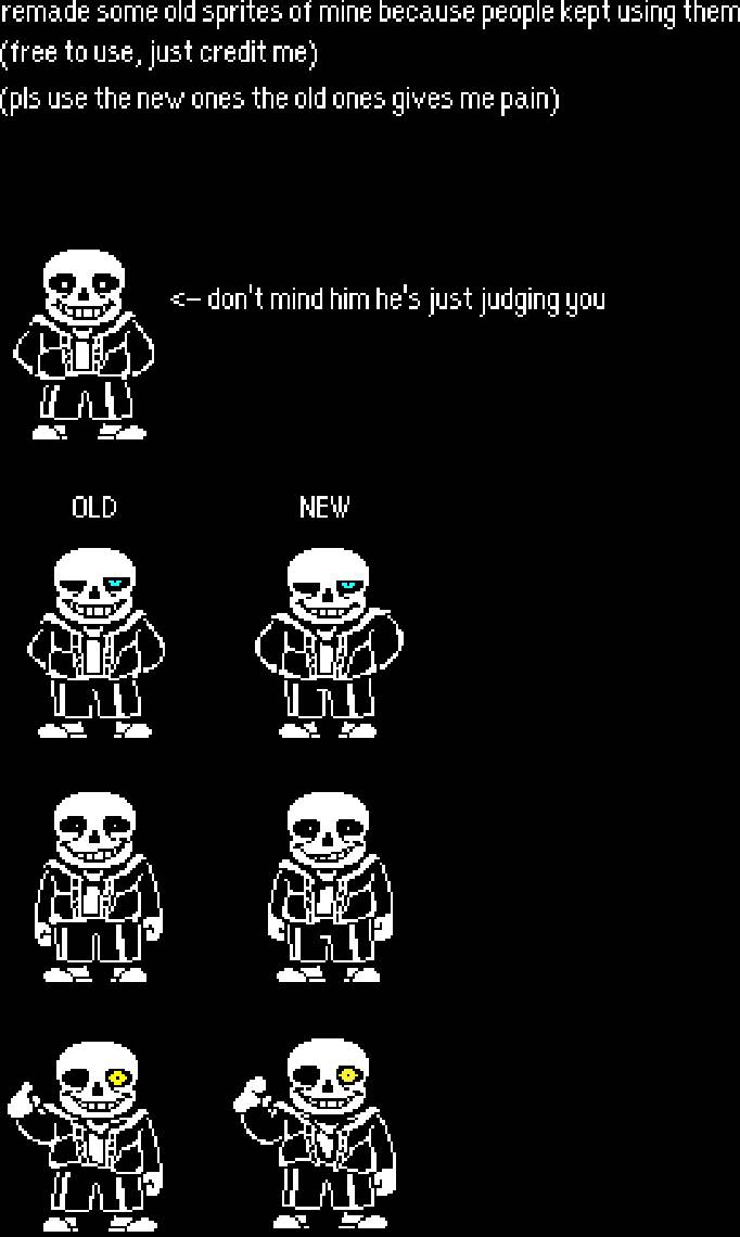 sans sprites (remake) by Boss2Gaming on DeviantArt