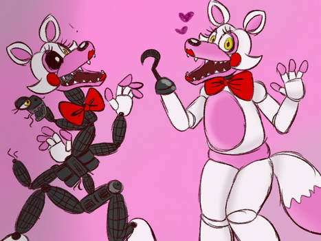 Mangle And Funtime Foxy