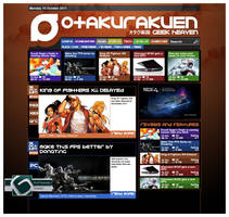 OtaKuRakuen website concept