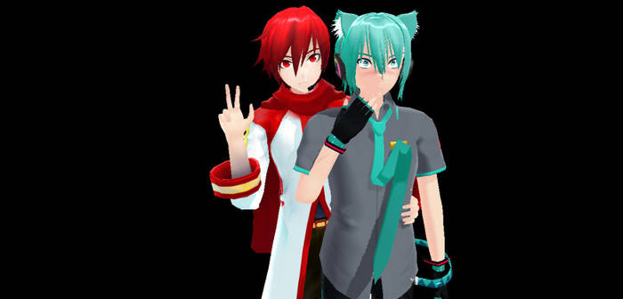 [MMD] Akaito x Mikuo