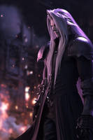 Sephiroth - Final Fantasy VII AI Fan Art