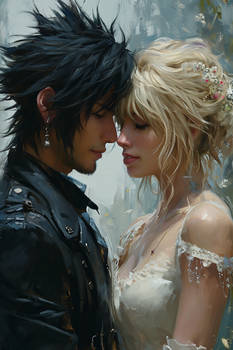 Noctis and Lunafreya - AI FAN ART