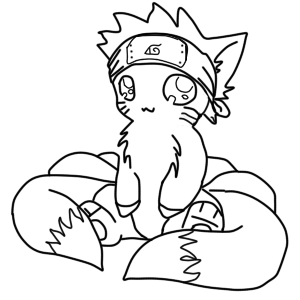 Naruto Kyuubi Cute Lineart By Jacky by TheJackyApfel on DeviantArt