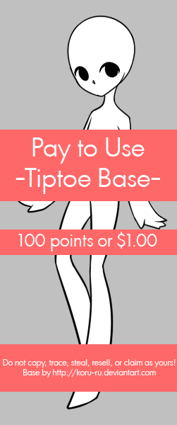 Pay to Use Base {Tiptoe} 100pts or $1