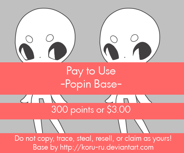 Pay To Use {Popin} 300 points or $3.00