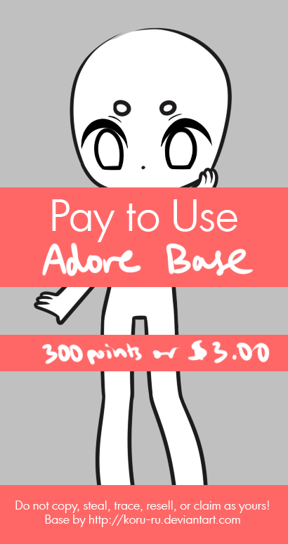 Pay To Use Base {Adore} 300 points or $3.00