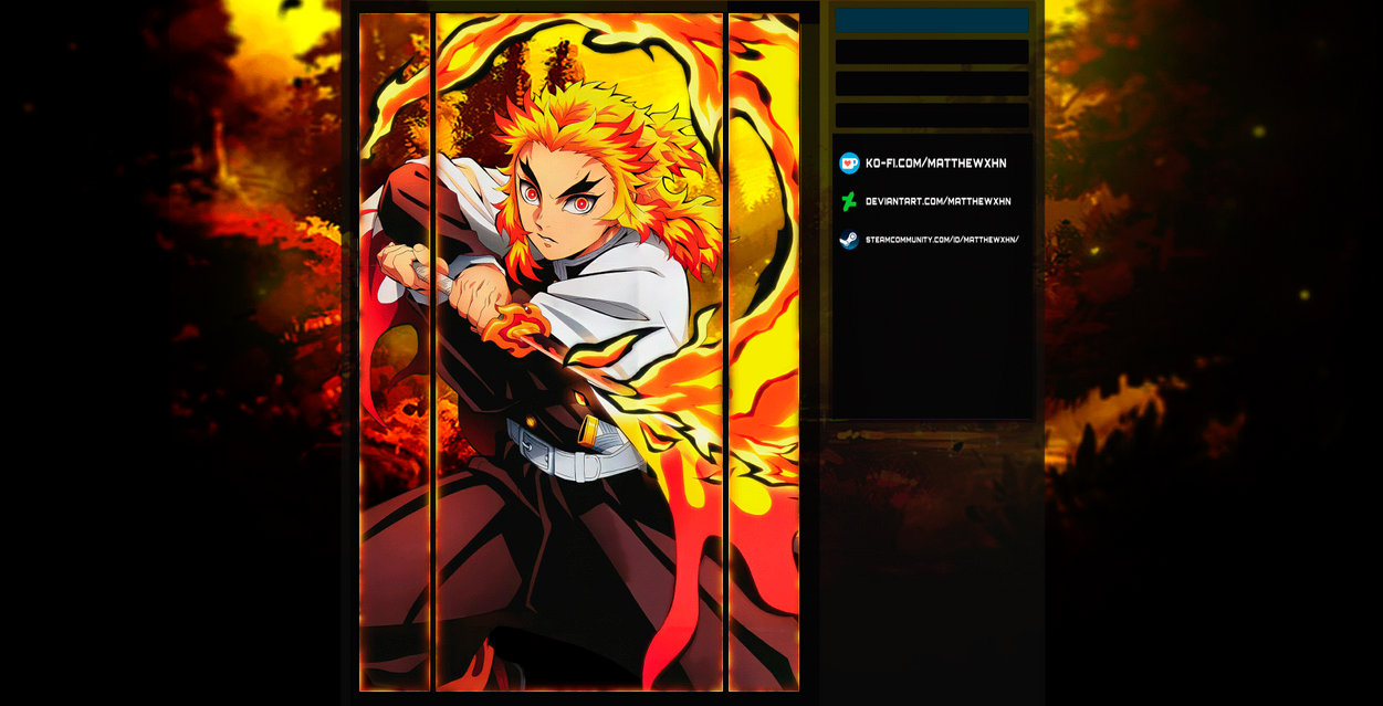 Free Steam Artwork | Kyojuro Rengoku by matthewxhn on DeviantArt