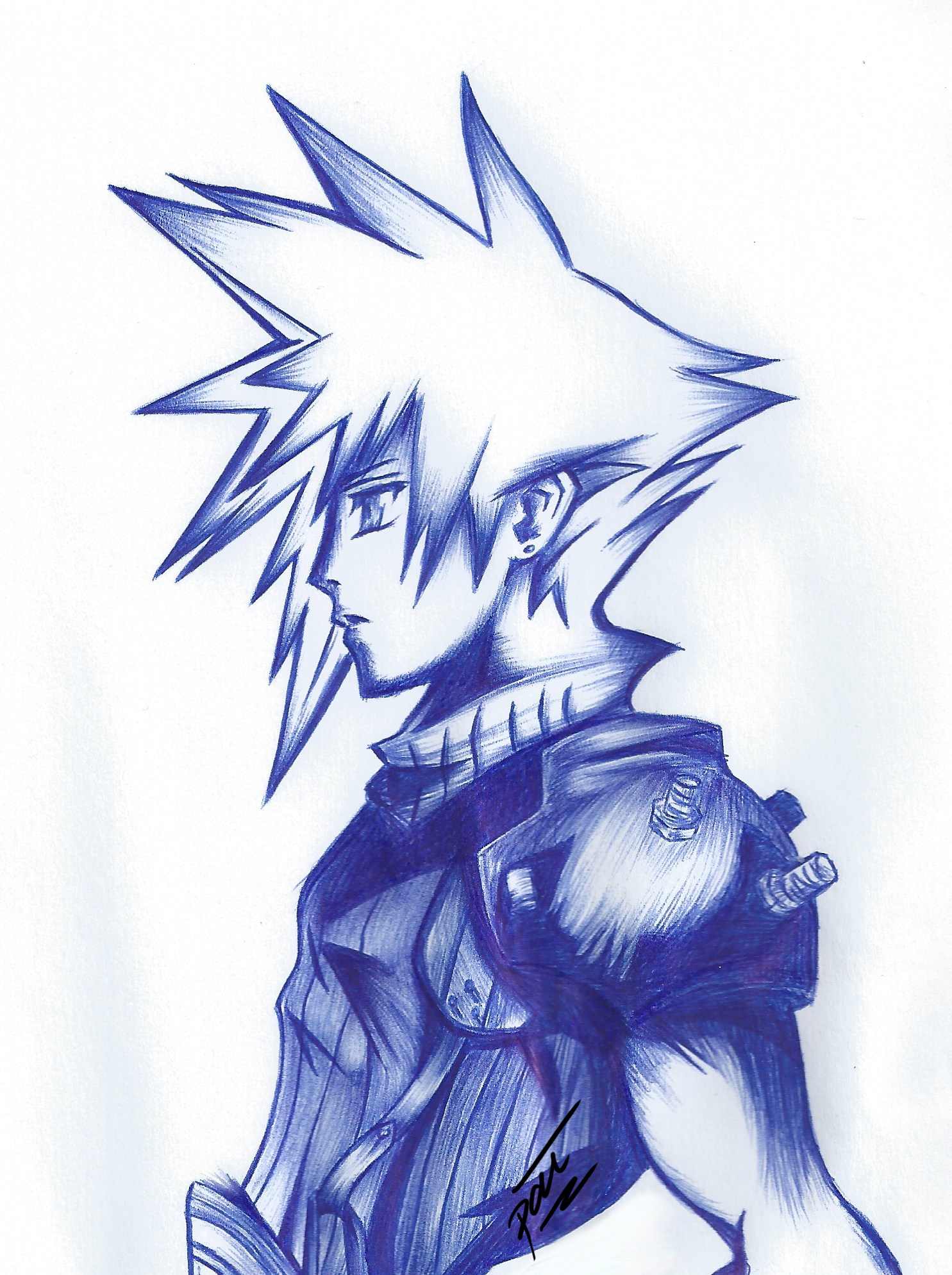 Request Cloud Strife (ballpoint pen)