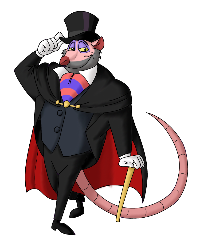 Disney Villain October 9: Professor Ratigan by PowerOptix on DeviantArt