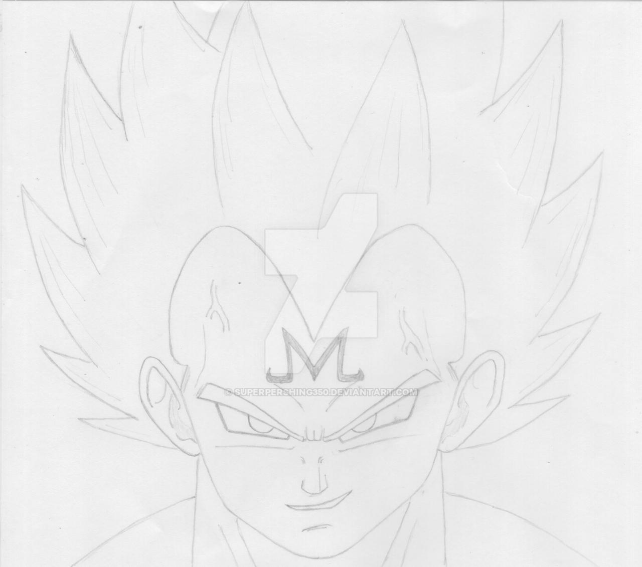 Majin Vegeta Pencil Sketch By SuperPershing350 On DeviantArt majin-vegeta-pencil-sketch-by-superpershing350-on-deviantart