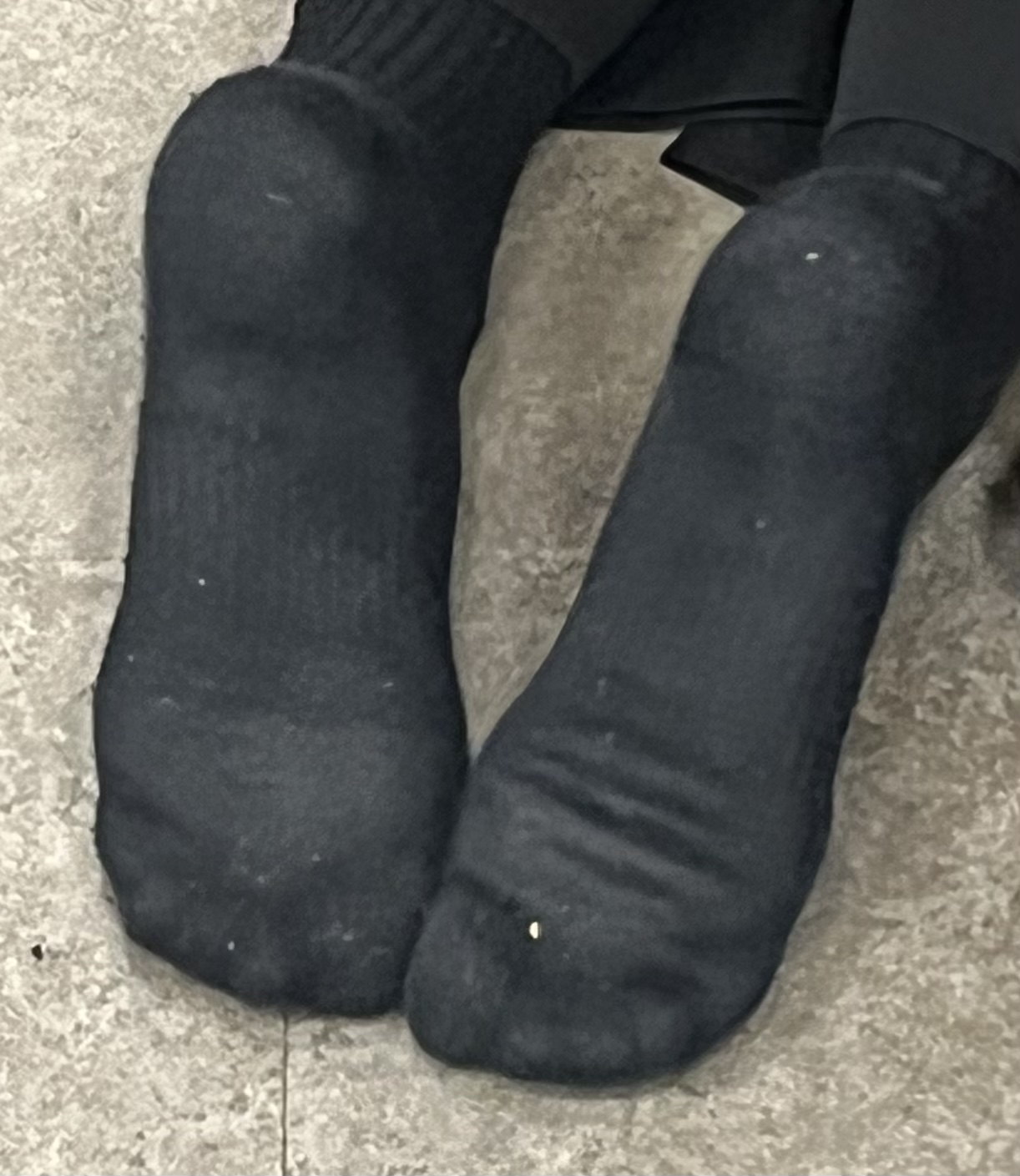 Candid socked feet by idcoan on DeviantArt