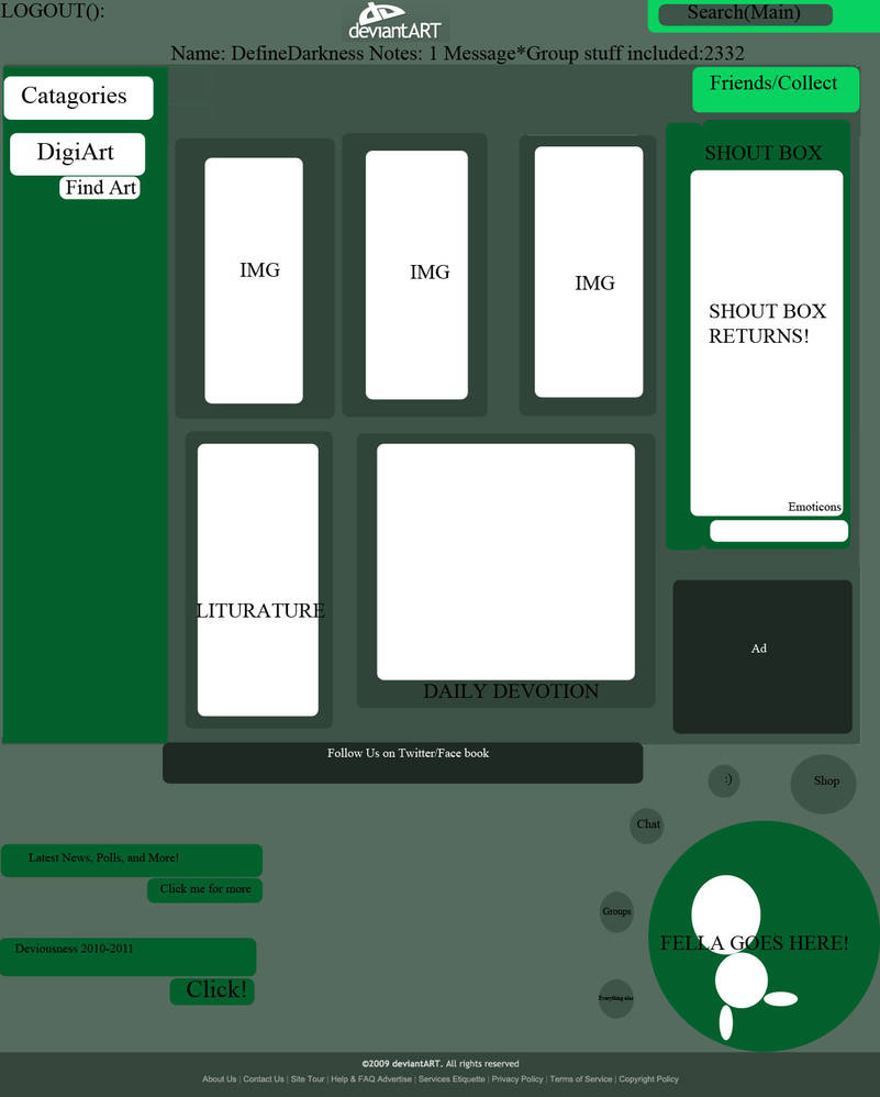 Deviantart Definition Deviantart Home Page by DefineDarkness on DeviantArt