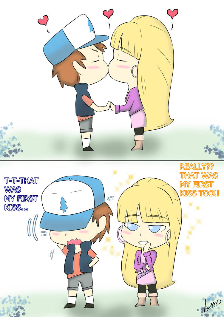 First kiss Dipper and Pacifica by fran99xD on DeviantArt