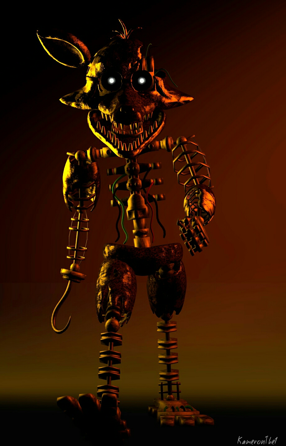 Stylized Ignited Foxy FNaF TJOC Animation, fnaf tjoc