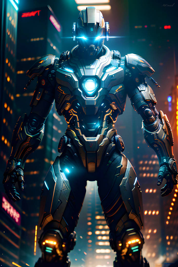 Cyberpunk Power Armor by AiCouncil on DeviantArt
