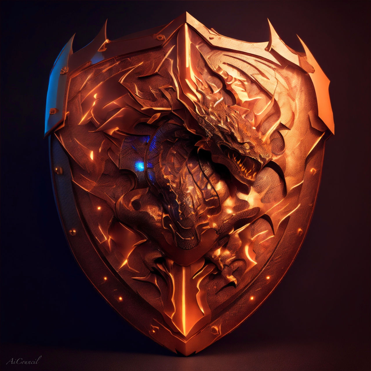The Dragon Shield by AiCouncil on DeviantArt