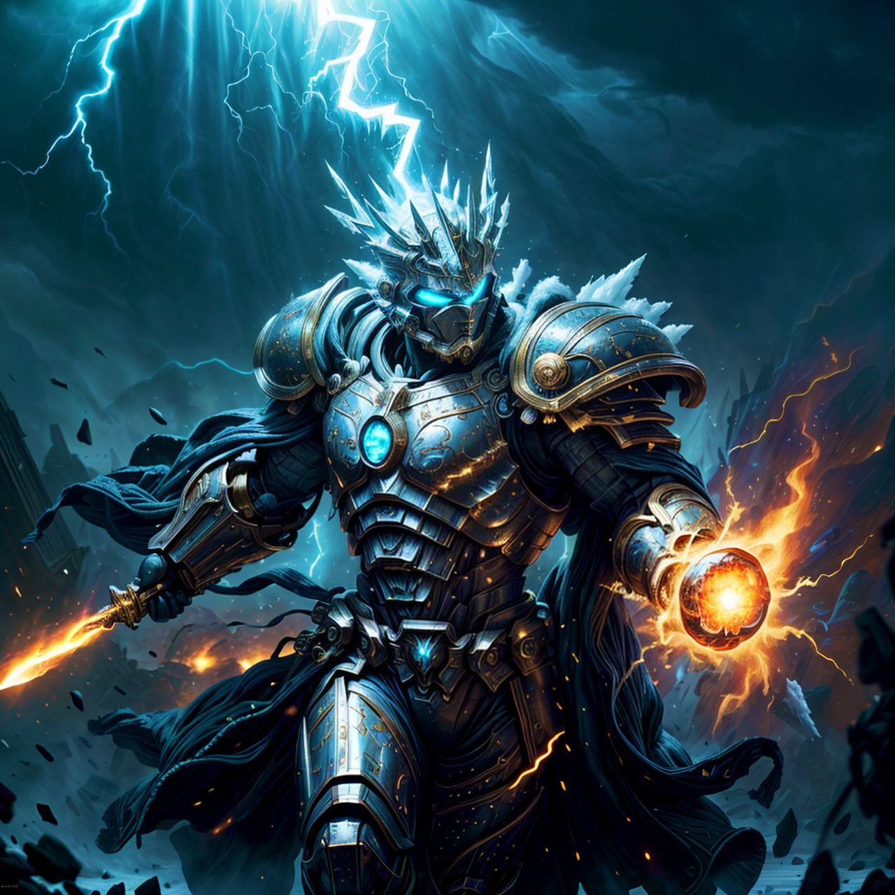 Elemental Warrior #5 by AiCouncil on DeviantArt