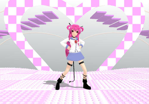 MMD Newcomer Yui -Angel beats Video. +DL