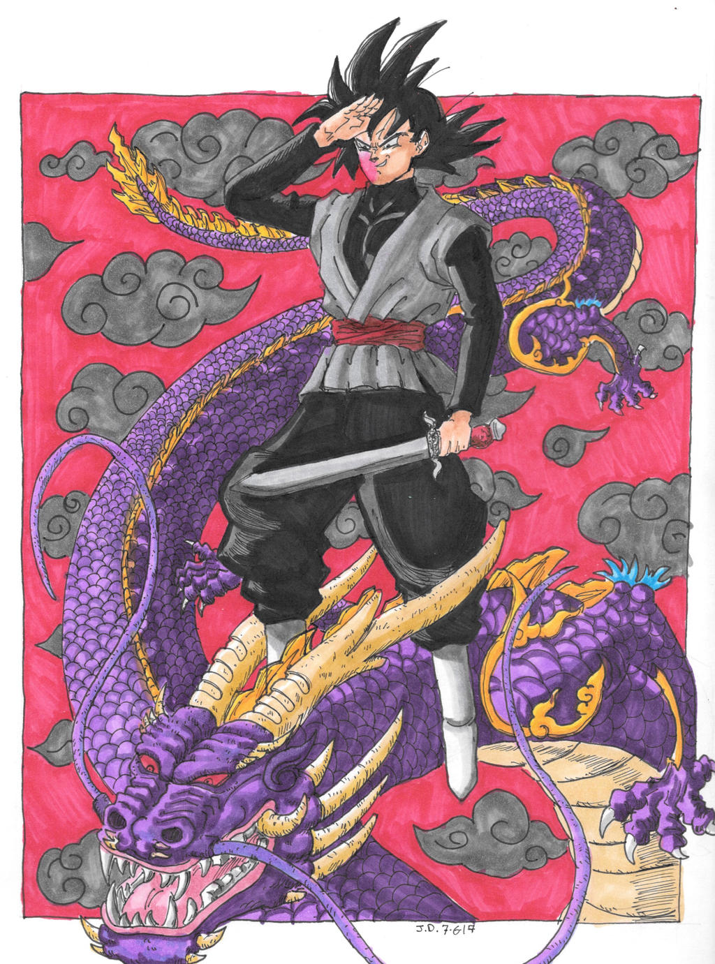 Goku Black Dragon by SuperSunnyDee on DeviantArt