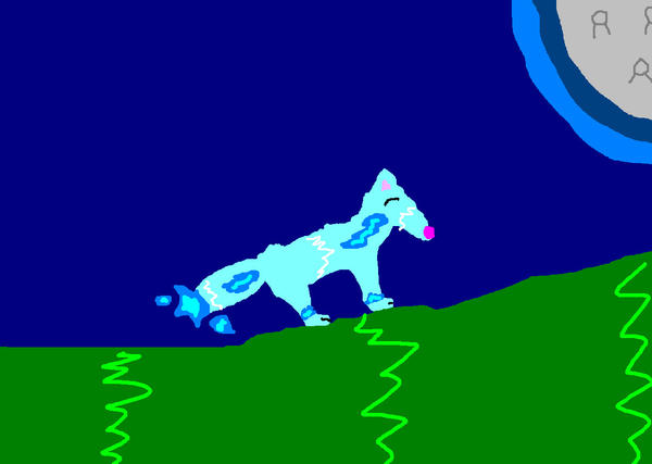 Crappy Blue Fire-fox by Midna121 on DeviantArt