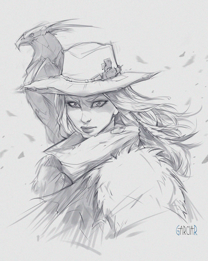CowGirl Sketch by garciar on DeviantArt