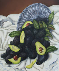 avocado still life