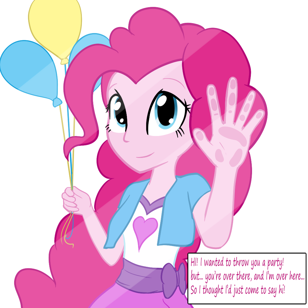 Pinkie pie wants to throw you a party!