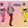 Pink and Yellow Galaxy Power Rangers