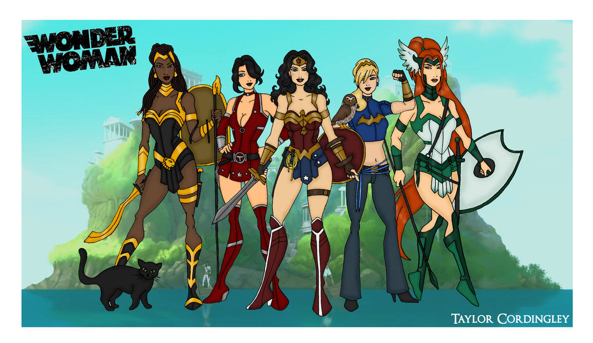 Wonder Woman Family Animated Style by Femmes-Fatales on DeviantArt