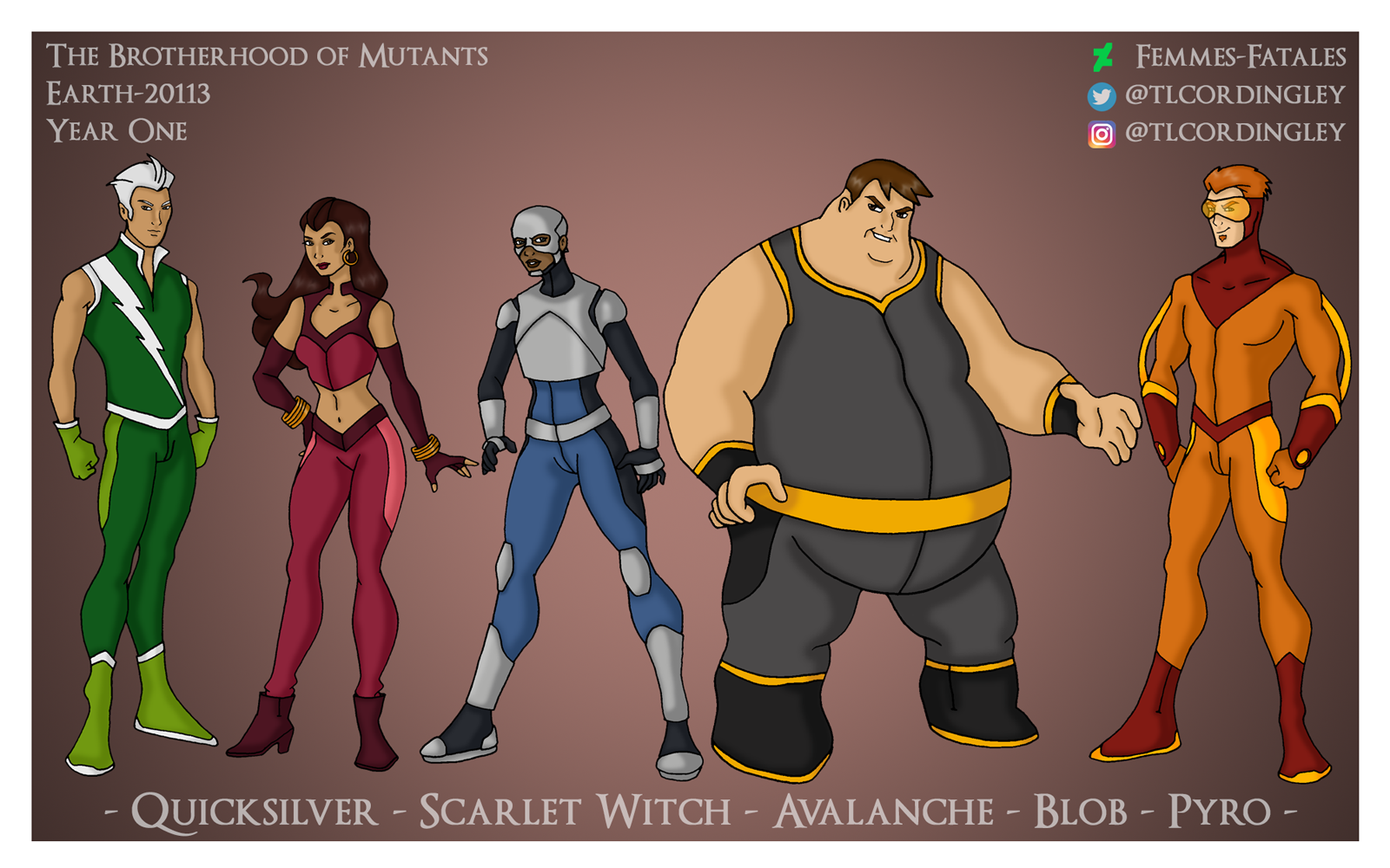 The Brotherhood of Mutants Earth-20113 Redesigns by Femmes-Fatales on ...