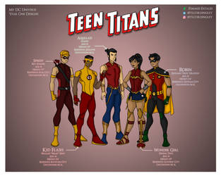 Teen Titans Season One Redesigns