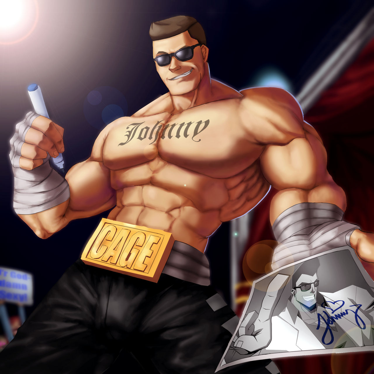 Johnny Cage on MortalKombatFans DeviantArt