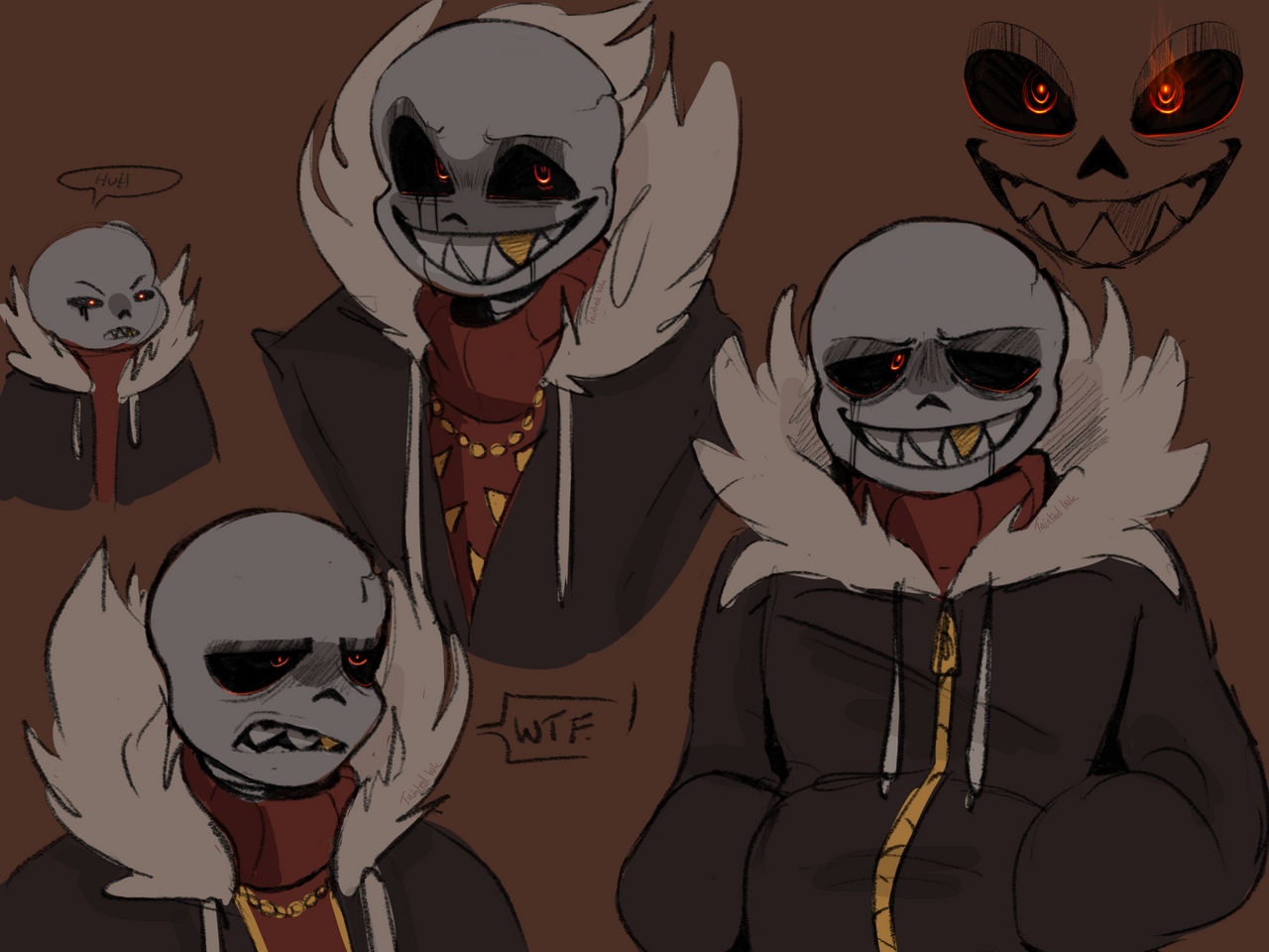 Underfell Underfell Sans AU Fanart by Slinky-Inky on DeviantArt