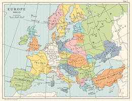 Europe in 1908