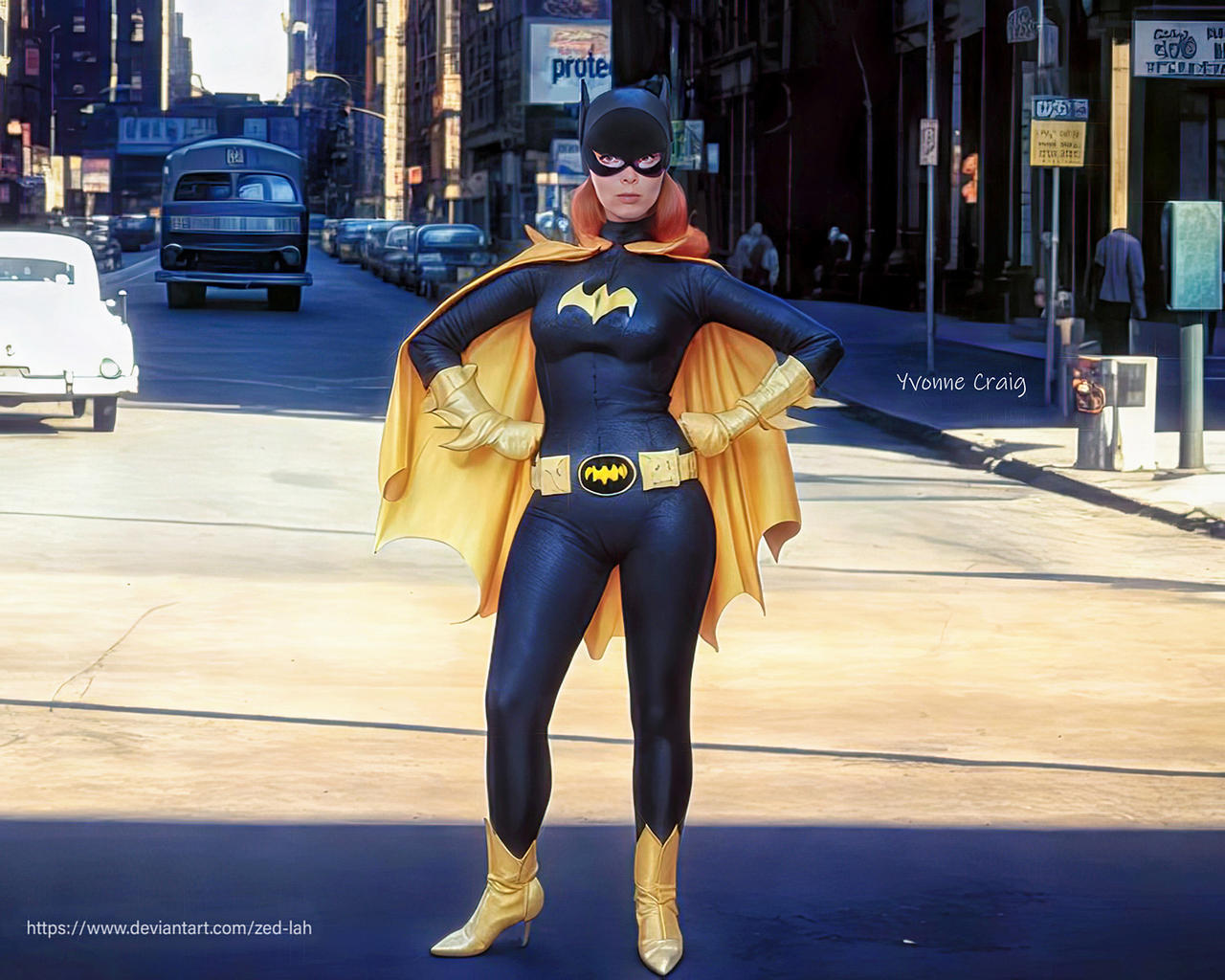 Yvonne Craig as Batgirl by Zed-lah on DeviantArt