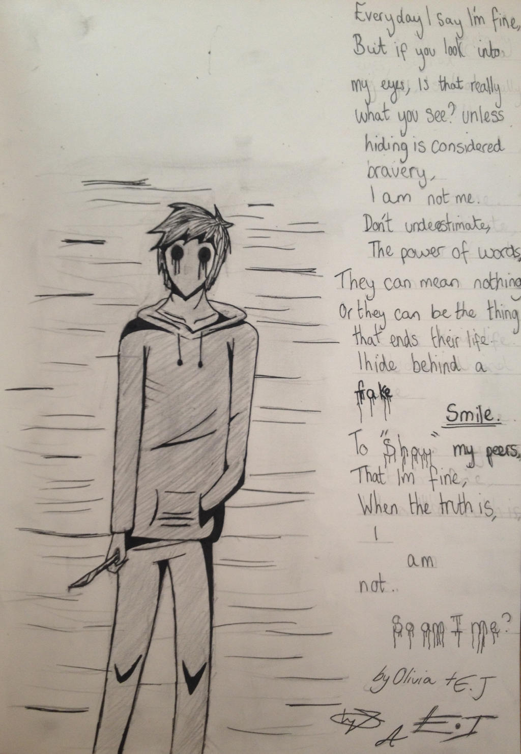Eyeless Jack Fake Smile Eye By Lightfire21 On Deviantart