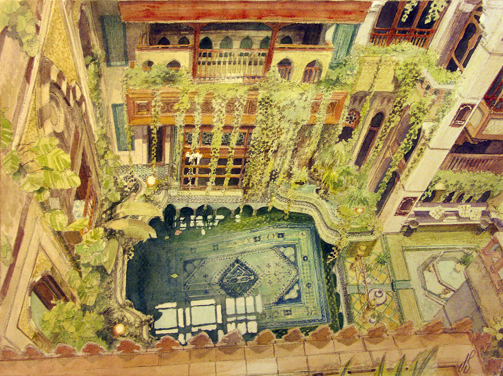 Sami Angawi house - inner courtyard by TheGreatMC