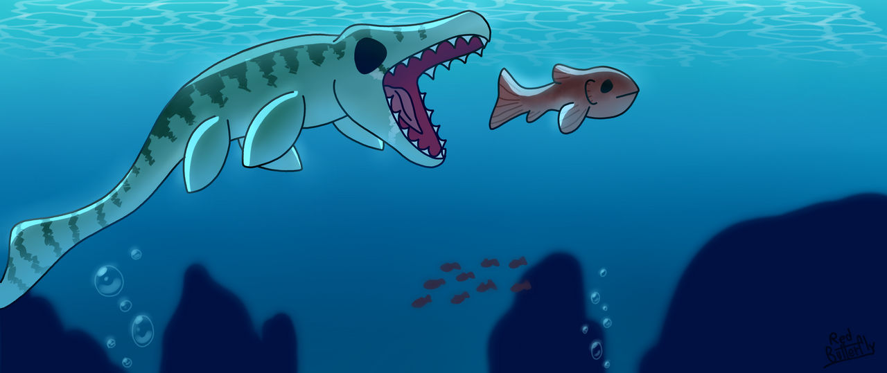 Mosasaurus by RedButterflyJ on DeviantArt
