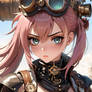 Pink Haired Steampunk Girl